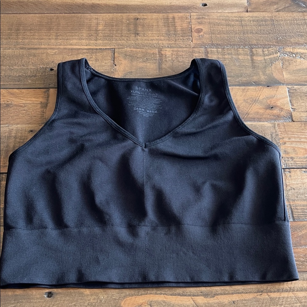 Spanx womens Black Tank Top sports bra